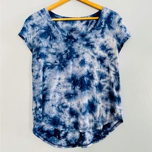 American Eagle Soft and Sexy Blue Tie Dye Tee